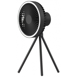 MasterTool-Creavier 戶外露營風扇連灰色收納包 充電式【大容量10000mah】三腳架風扇 吊扇 吊燈 三檔定時