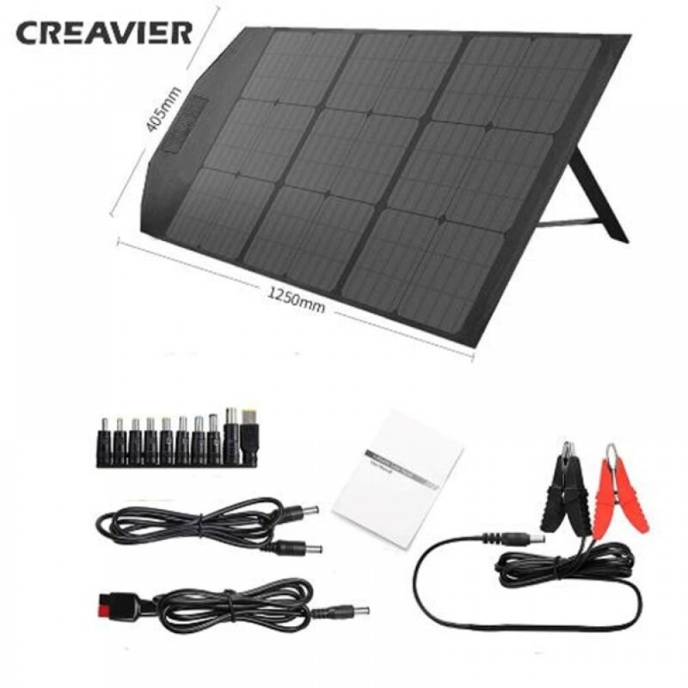 MasterTool-CREAVIER  60W折疊多功能太陽能板，USB輸出快充光伏板儲能電源