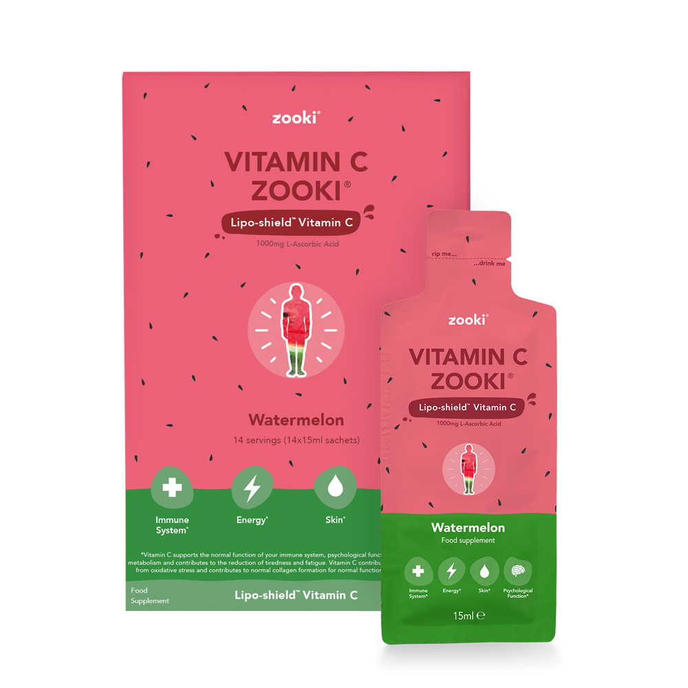 Zooki 強效脂質體維他命C (1000mg) 西瓜味 14包 x15ml Zooki 強效脂質體維他命C (1000mg) 西瓜味 14包 x15ml