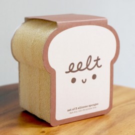 eelt x diseno 笑面麵包形矽Silicone海綿(3件套裝)