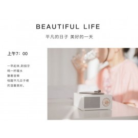 Kusa - VP-300 黑膠唱盤設計藍牙喇叭 (粉藍色)