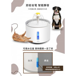 Kusa - PetZone WF100 智能靜音循環水寵物飲水機 |貓貓 狗狗|LED 晚間亮燈 【香港行貨】