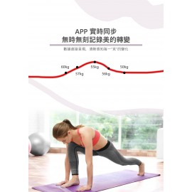 Kusa - WS-100 智能體重脂肪磅黑色(帶APP)高精度數字
