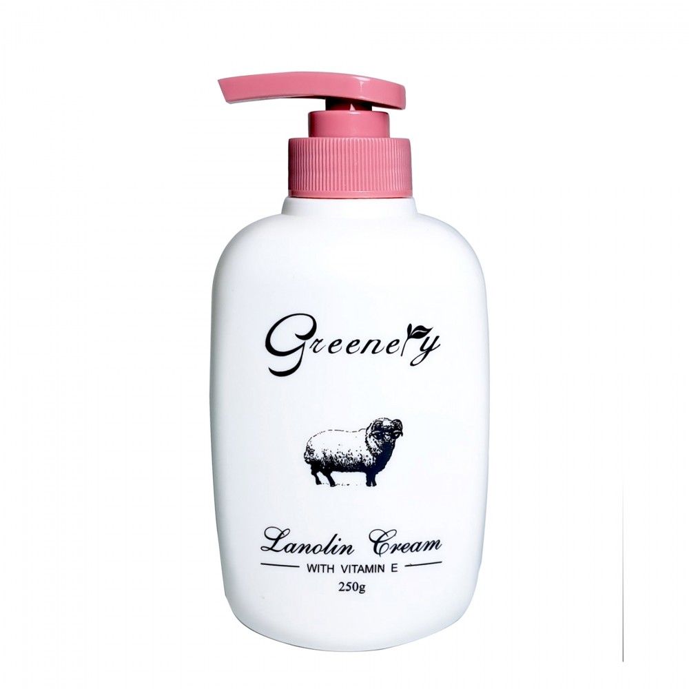 Greenery - 綿羊油維他命E面霜250g (泵裝)