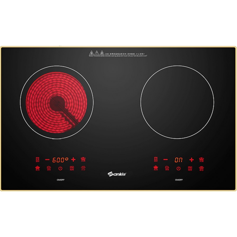 雙頭電磁電陶爐 (嵌入式)