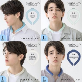 【日本直送】MASCLUB 超冷感冰凉頸圈｜28℃以下自然凍結｜COOL NECK RING｜夏天必備｜三個尺寸｜日本進口