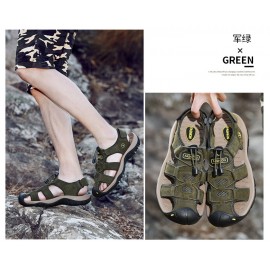 【德國CAMEL】新款男士夏季戶外真皮包頭透氣耐磨防滑運動涼鞋 【德國CAMEL】新款男士夏季戶外真皮包頭透氣耐磨防滑運動涼鞋