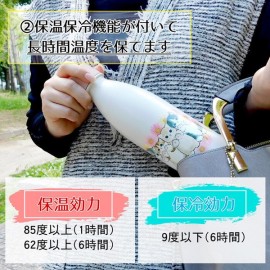 【日本大人氣 Mofusand 】不鏽鋼碳酸保溫瓶｜可保溫保冷｜不鏽鋼真空｜容量 530ml ｜日本進口