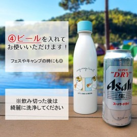 【日本大人氣 Mofusand 】不鏽鋼碳酸保溫瓶｜可保溫保冷｜不鏽鋼真空｜容量 530ml ｜日本進口