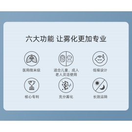 【映美HN300】醫療用空氣壓縮式 靜低噪音霧化量多檔調節定時設置兒童成人老人家用微米級霧化機器 