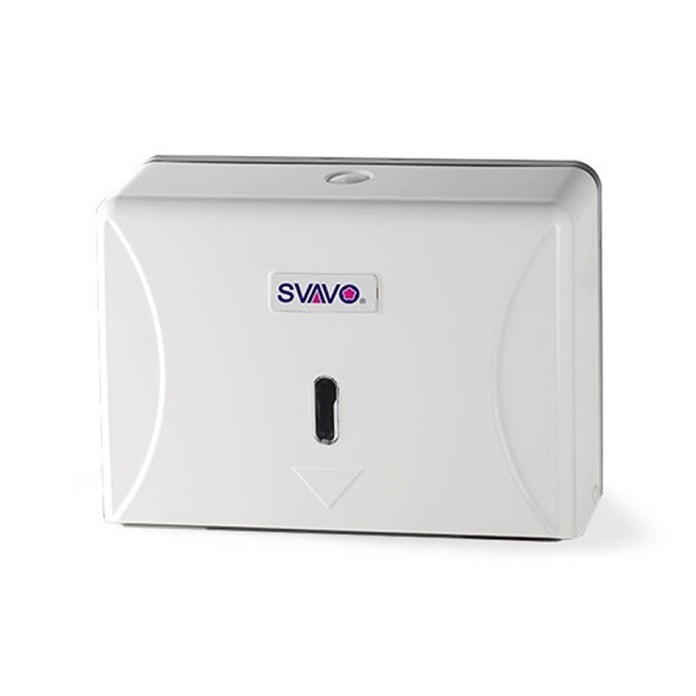 SVAVO V-TH12 小型抹手紙架(透明茶/白色)