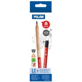 Milan 167 Maxi Graphite HB特粗三角鉛筆 (12枝裝) x 1盒