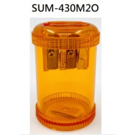 KUM - 德國 鎂合金 雙孔圓桶 鉛筆刨 橙色