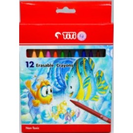 TITI - #EC-12 12色可擦蠟筆