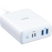 Anker 安克 Powerport Atom PD 4 100W (UK) 桌上充電器 高速充電 (白色) A2041K21 使用氮化镓(GaN)新型材料 減低充電時產生的熱力 更快更有效更方便地充電 兼容不同USB-C及USB-A裝置充電PowerIQ 智能技術 根據不同裝置自動分配最大電力輸出 香港行貨  Anker Powerport Atom PD 4 100W (UK) Charger (White) A2041K21 HK Authorized Goods