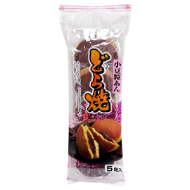 日吉製菓 直燒紅豆銅鑼燒 300g包裝 (5個裝) 日本和菓子點心之一 外有軟綿綿鬆餅 內有粒粒紅豆內餡 香濃飽滿 紅豆甜蜜可口 口感綿密濕潤 無敵不敗甜點 日本製造 平行進口貨品  Hiyoshi Red Bean Dorayaki Cake 300g/bag (5pcs) Made in Japan Parallel Import goods