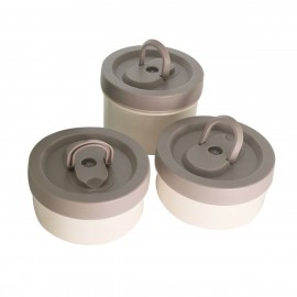 小牛角 VACA 2.3公升 304不銹鋼真空飯壺 (配 316不銹鋼 3菜格套裝) (粉紅色) HCV601P 平行進口貨品 送 金桔檸檬百香果茶 (10 獨立茶包)   VACA 2.3L Stainless Steel Vacuum Lunch Box (with 316 stainless steel 3-dish set) (Pink) HCV601P Parallel Import goods