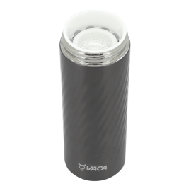 小牛角 VACA TEC系列 400ml 陶瓷內膽不銹鋼真空直身杯 (灰色) HCB207GY 平行進口貨品 送 金桔檸檬百香果茶 (10 獨立茶包)   VACA TEC series Ceramic Stainless Steel Vacuum Insulated Mug 400ml (Grey) HCB207GY Provide free gift: Kumquat Lemon Passion Fruit Tea (10pcs Individual Tea Bag) 