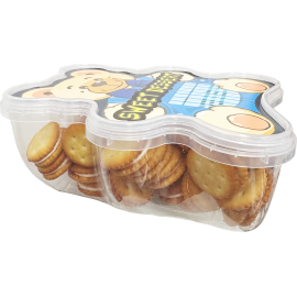 牛奶牛軋小圓餅 300g小熊仔盒裝 (+/−8g) 手工製作 大大盒 超低食 不黏牙 濃郁牛奶夾心與酥脆餅乾在口中碰撞 每一口都香醇美味 一口接一塊 搭配小熊盒仔 好睇又好食 送禮都非常適合 平行進口產品  Milk Nougat Round Biscuits 300g/Little Bear Box (+/−8g) Parallel import goods