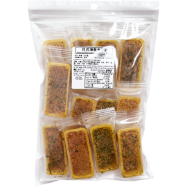 日式玉子一口酥 (海苔味) 12塊包裝 日本玉子燒是一種以雞蛋為原料煎制而成的日本料理 純傳統手工藝 配海苔精心製作玉子酥 雞蛋味勁香濃 酥香可口 超級美味 一試上癮 平行進口貨品 Japanese Tamago Crispy (Seaweeds Flavor) 12pcs/Bag Parallel Import goods