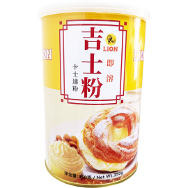  Lion 獅牌即溶吉士粉 350g罐裝 選用優質的原料 精心調配出最佳的配方 口感順滑 濃郁香甜的麵包餡料 烘焙過程輕鬆製作美味麵包 Lion 您的麵包餡料首選 香港製造  Lion Custard Powder (Instant) 350g/Can Made in Hong Kong