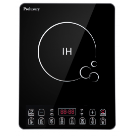 普樂氏 超薄電磁爐 (2000瓦) PIC050005 8種自動功能 火鍋 爆炒 煎炸 文火 溫奶 煲湯 煲粥 煲水 蒸煮 輕觸式及LED顯示 8段火力和溫度調校 操控方便 耐熱水晶玻璃面板 平行進口貨品 送 LK86 全新升級 TFT 大屏幕指夾式血氧儀 平行進口貨品  Proluxury Slim Induction Cooker (2000W) PIC050005 Provide free gift: LK86 TFT Large Screen Finger Pulse Oximeter