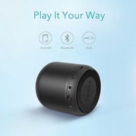 Anker 安克 SoundCore Mini 藍牙喇叭 (黑色) A3101111 為您提供15小時的連續播放時間 是同類揚聲器的兩倍以上 令人難以置信的音質 5W音頻驅動器 獲得清澈的聲音和強大的低音 先進的藍牙技術 輕巧易攜 香港行貨  Anker SoundCore Mini Bluetooth Speaker (Black) A3101111 HK Authorized Goods