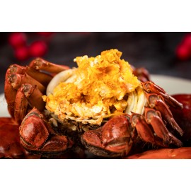 江蘇大閘蟹 全力推介 12隻套裝 H (6隻約 7.1-7.6両 公(靚仔) + 6隻約 5.5 乸(靚女)) Chinese Hairy Crab 12 bundle set H (Approx. 7.1-7.6 tael Male x 6pcs + 5.5 tael Female x 6pcs)