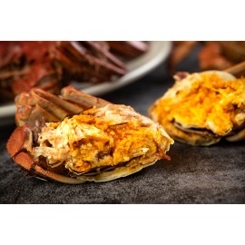 江蘇大閘蟹 全力推介 12隻套裝 H (6隻約 7.1-7.6両 公(靚仔) + 6隻約 5.5 乸(靚女)) Chinese Hairy Crab 12 bundle set H (Approx. 7.1-7.6 tael Male x 6pcs + 5.5 tael Female x 6pcs)