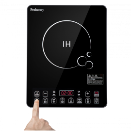 普樂氏 超薄電磁爐 (2000瓦) PIC050005 8種自動功能 火鍋 爆炒 煎炸 文火 溫奶 煲湯 煲粥 煲水 蒸煮 輕觸式及LED顯示 8段火力和溫度調校 操控方便 耐熱水晶玻璃面板 平行進口貨品 送 LK86 全新升級 TFT 大屏幕指夾式血氧儀 平行進口貨品  Proluxury Slim Induction Cooker (2000W) PIC050005 Provide free gift: LK86 TFT Large Screen Finger Pulse Oximeter