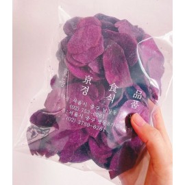 [人氣手信] 韓國南大門老爺爺 紫薯脆 200g包裝 (+/-5g) 採用低溫果蔬脫水技術 減少鮮果營養成份流失 賦予酥脆口感 紫色蕃薯脆片 同食薯片一樣咁好味 非油炸 零防腐劑 零色素 純天然 果乾呈現自然原色 韓國製造 平行進口產品  Grandpa Namdaemun Purple Sweet Potato Crispy 200g/bag (+/-5g) Made in Korea Parallel import goods