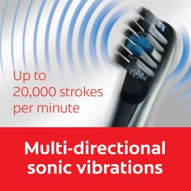 高露潔 Pro Clinical B150 黑炭智能聲波震動深層潔齒溫和護齦電動牙刷 每分鐘20,000次3D環迴聲波震動 深層清潔牙縫及牙齦死角位 獨特刷頭設計 以3種不同刷毛溫和護齦清潔 平行進口產品  Colgate Pro Clinical Charcoal B150 Electric Toothbrush Parallel import goods