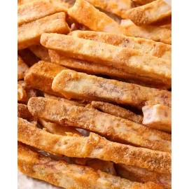 香脆蟹黃芋條 200g包裝 (+/-5g) 傳統工藝零食 香脆好味食唔停口 採用新鮮芋頭切條低溫烘焙 調味用了香港人喜愛蟹黃 無添加色素 原色原味 香芋蟹黃味濃 好似薯條酥脆 平行進口產品  Crispy Crab Roe Taro Sticks 200g/bag (+/-5g) Parallel import goods