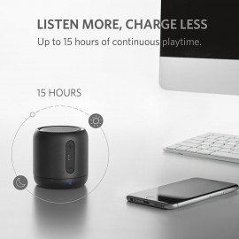 Anker 安克 SoundCore Mini 藍牙喇叭 (黑色) A3101111 為您提供15小時的連續播放時間 是同類揚聲器的兩倍以上 令人難以置信的音質 5W音頻驅動器 獲得清澈的聲音和強大的低音 先進的藍牙技術 輕巧易攜 香港行貨  Anker SoundCore Mini Bluetooth Speaker (Black) A3101111 HK Authorized Goods