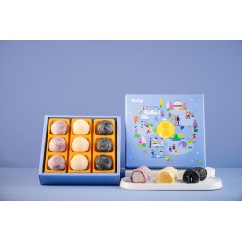 躉泰 團圓禮盒 450g/(9入禮盒裝) (芋頭酥 x 3入 黑芝麻流芯酥 x 3入 綠豆椪 x 3入) 每逢中秋節躉泰推出月餅禮盒 是次團圓禮盒包含芋頭酥 綠豆椪 黑芝麻流芯酥 精美的包裝設計 送禮自用兩相宜 台灣製造 平行進口貨品  Duen Tai Family Gift Box 450g/(9pcs/Gift box set) Made in Taiwan Parallel Import goods