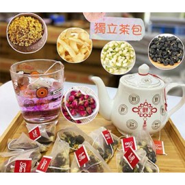 美容女皇茶包 10獨立小包装 (茶包材料: 玫瑰花、茉莉花、桂花、黑杞子、玉竹) 獨家配制 真材實料 美容養顏抗衰老 嚴選優質 獨立小包装 未沖就已經聞到淡淡花香 提神醒腦 上班一族真係要配翻幾套 最強花茶組合 平行進口產品  Beauty Queen Tea Bag 10pcs/bag (Included: rose, jasmine, osmanthus, Black Goji Berry, jade bamboo) Parallel import goods