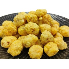 爆脆蝦子花生 (鹹蛋味) 200g/包裝(+/−5g) 真正香港味道的蝦子花生 一粒花生 2種口感 真係超正 蝦子遇上花生 原來係超好味 每日香港新鮮製作 堅持香港地道味道 香港製造  Crispy Shrimp and Peanuts (Salted egg flavor) 200g/Bag(+/−5g) Made in Hong Kong