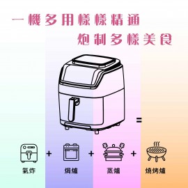 普樂氏 2合1 蒸氣焗爐及氣炸鍋 7公升 (黑色) PAF600070 全新配備蒸煮及氣炸功能 一機煮出健康蒸煮及香脆食物 蒸 煎 炸 烤 焗樣樣皆能 滿足不同口味 8項預設烹飪程式 使用方便 平行進口貨品 送 LK86 全新升級 TFT 大屏幕指夾式血氧儀 平行進口貨品  Proluxury 2-in-1 Steam Oven and Air fryer 7L (Black) PAF600070 Parallel Import goods