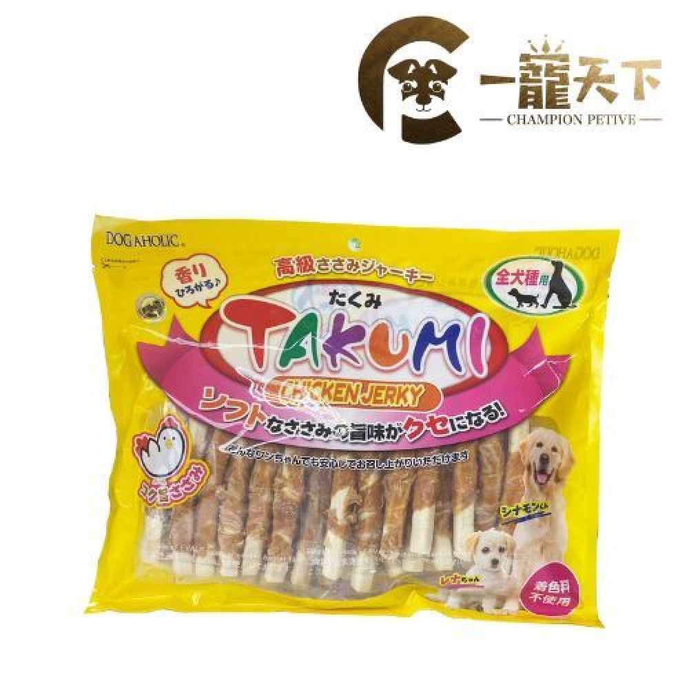 (買一送一)TAKUMI 日本品牌 螺旋牛奶嫩非生皮軟雞棒 寵物天然無添加健康零食食品 維生素E優質雞柳肉乾 維持器官正常運作中港澳獨家代理 360g (買一送一)TAKUMI 日本品牌 螺旋牛奶嫩非生皮軟雞棒 寵物天然無添加健康零食食品 維生素E優質雞柳肉乾 維持器官正常運作中港澳獨家代理 360g