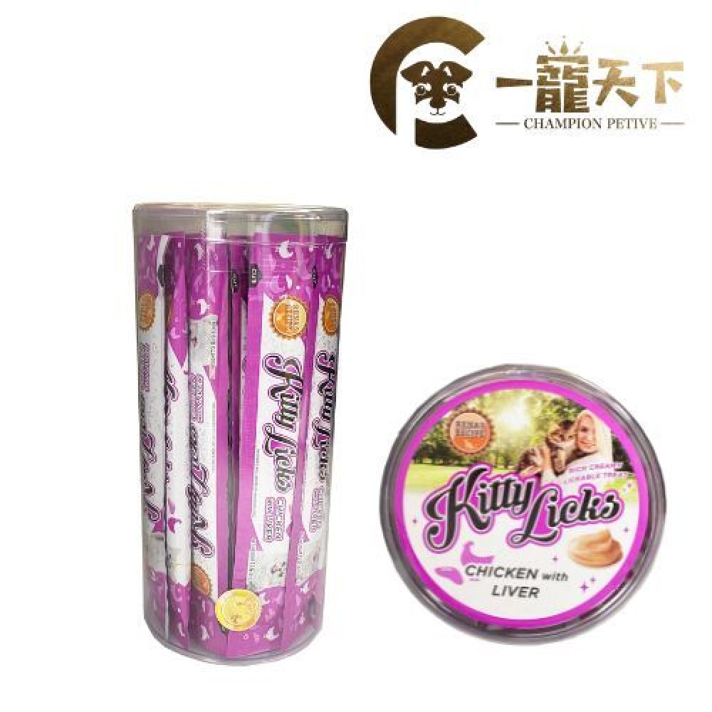 (買一送一)RENA'S RECIPE ~ KITTY LICKS 舔舔貓肉泥棒(雞肉雞肝 x30pcs) 寵物零食含多種營養素 皮膚及消化系統 獨家代理 128G (買一送一)RENA'S RECIPE ~ KITTY LICKS 舔舔貓肉泥棒(雞肉雞肝 x30pcs) 寵物零食含多種營養素 皮膚及消化系統 獨家代理 128G