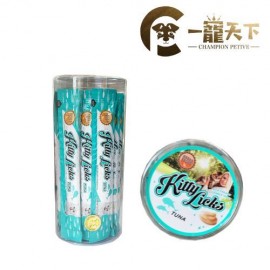  (買一送一)RENA'S RECIPE ~ KITTY LICKS 舔舔貓肉泥棒 (吞拿魚 x30pcs) 寵物零食含多種營養素有助皮膚及消化系統 獨家代理 128G