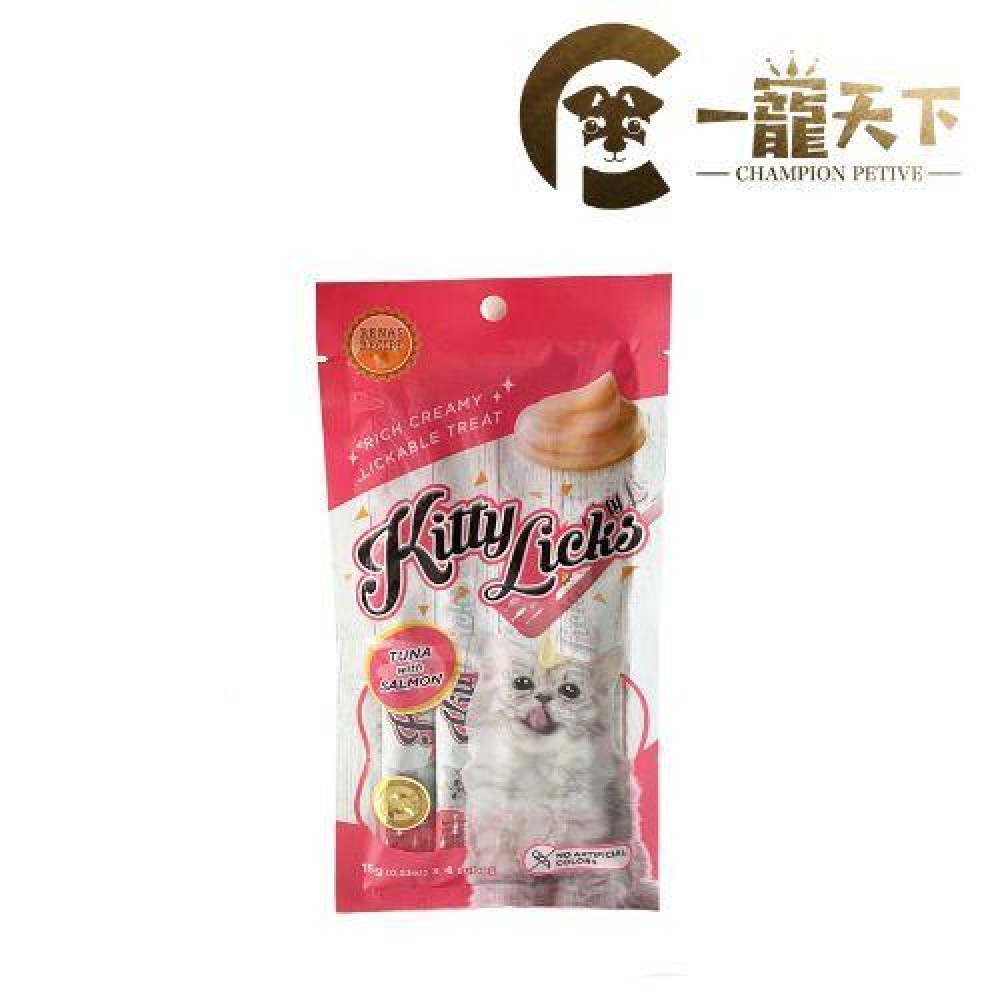 (買一送一)RENA'S RECIPE ~ KITTY LICKS 舔舔吞拿魚三文魚貓泥棒 (15G - 1包4條 )Omega 6 貓狗營養保健品 中港澳獨家代理 x 3PCS (買一送一)RENA'S RECIPE ~ KITTY LICKS 舔舔吞拿魚三文魚貓泥棒 (15G - 1包4條 )Omega 6 貓狗營養保健品 中港澳獨家代理 x 3PCS