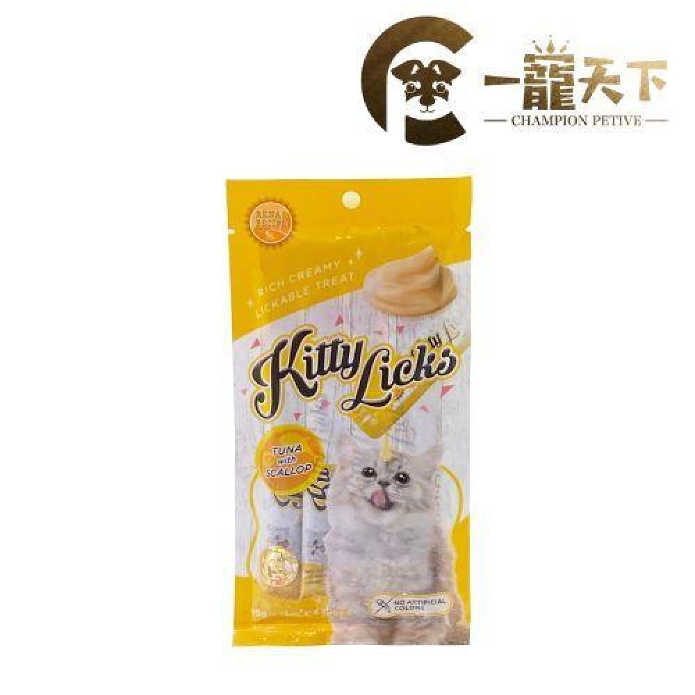 (買一送一)RENA'S RECIPE ~ KITTY LICKS 舔舔吞拿魚扇貝貓泥棒 (1包4條 - 15G) Omega 6 貓狗營養保健品 中港澳獨家代理 x 3PCS (買一送一)RENA'S RECIPE ~ KITTY LICKS 舔舔吞拿魚扇貝貓泥棒 (1包4條 - 15G) Omega 6 貓狗營養保健品 中港澳獨家代理 x 3PCS