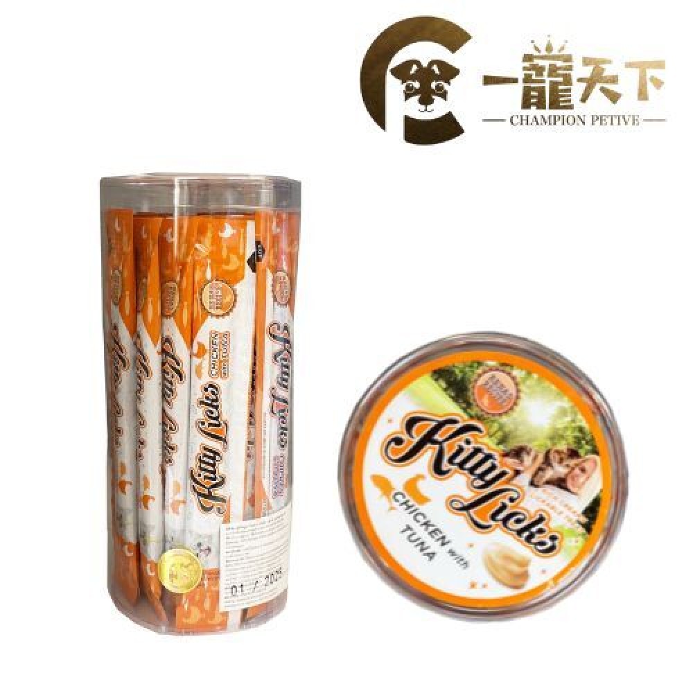 (買一送一)RENA'S RECIPE ~ KITTY LICKS舔舔貓肉泥棒(雞肉吞拿魚x30pcs) 寵物零食多種營養素有助皮膚及消化系統 中港澳獨家代理 128g (買一送一)RENA'S RECIPE ~ KITTY LICKS舔舔貓肉泥棒(雞肉吞拿魚x30pcs) 寵物零食多種營養素有助皮膚及消化系統 中港澳獨家代理 128g