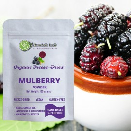 Health Lab超級食物 - 有機凍乾桑葚粉（100克）| 提升免疫力、防癌、抗衰老、增加血管彈性、養髮美容