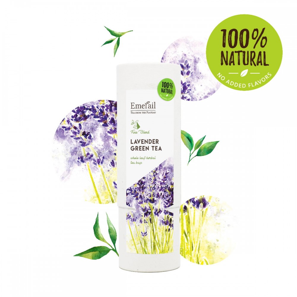 Emerail 薰衣草綠茶茶包 全天然 無添加 30克 (2克 x 15茶包)