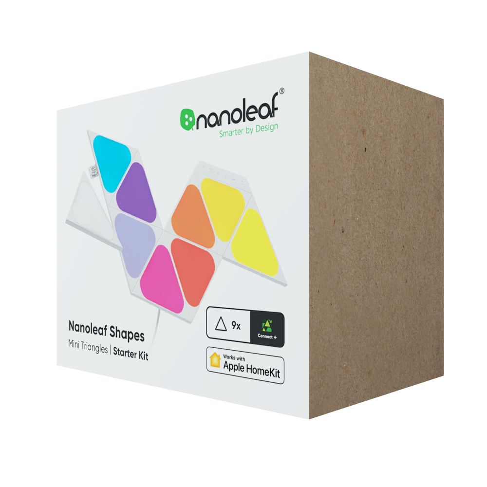 Nanoleaf Shapes Mini Triangles 迷你三角形智能燈板入門套裝 (9塊)
