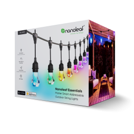 Nanoleaf 戶外氣氛智能燈串 Matter Smart Multicolor Outdoor String Lights Smarter Kit (15M)