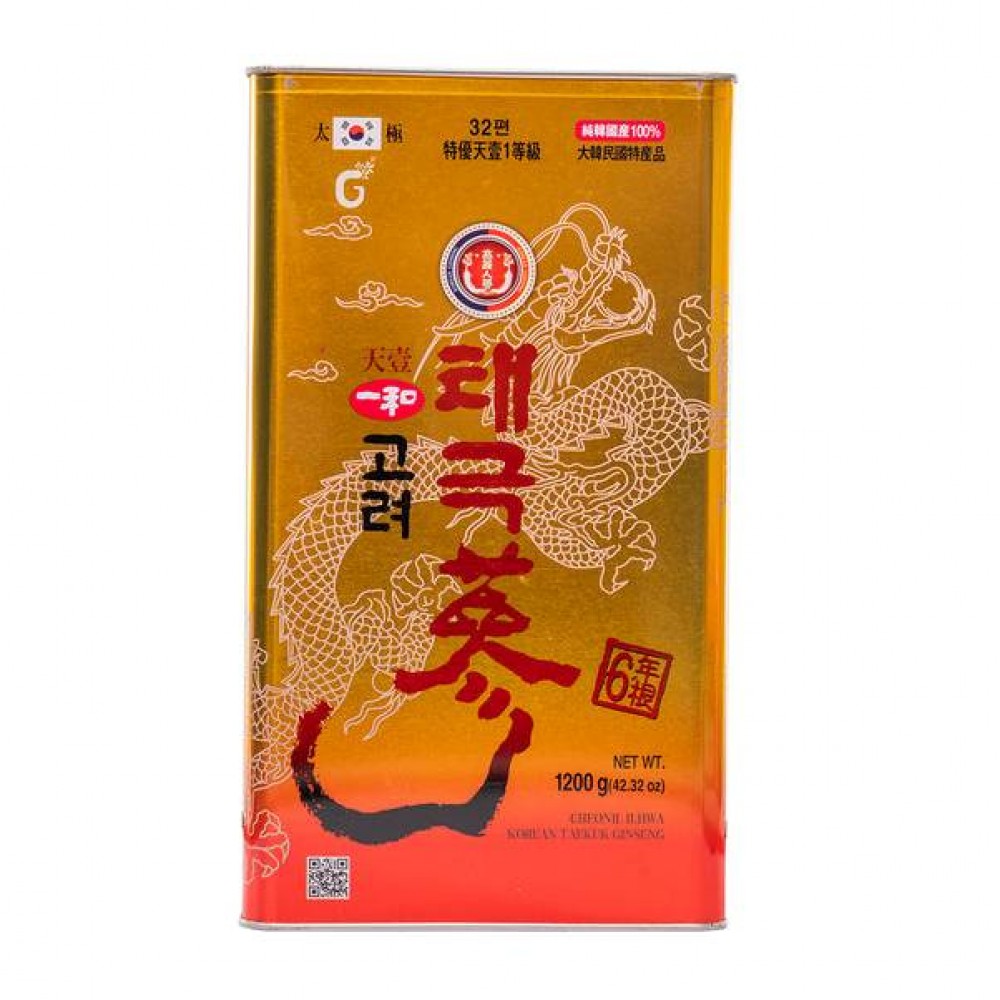 一和特優高麗原支太極蔘32支1200克 一和特優高麗原支太極蔘32支1200克
